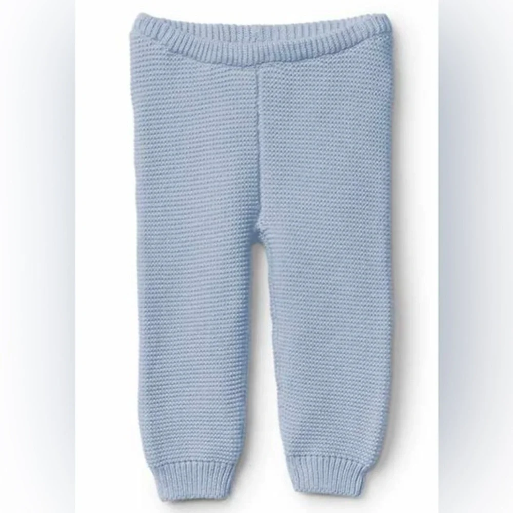 GAP Light Blue Knit Baby Pants